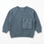 Zara Boy's Dusty Blue Utility Chest Pocket Ribbed Crew Neck Sweatshirt|Zara in Lebanon