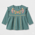 Zara Baby Girl's Teal Embroidered Long Sleeve Tunic Dress|Zara In Lebanon