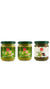 Three jars of TAJ Garam Masala Paste on a white background