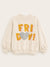 Zara Girl's Cream Friday Sequin Sweatshirt | Zara In Lebanon