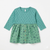 Zara Baby Girl's Teal Floral Print Long Sleeve Button Front Tunic Dress|Zara In Lebanon