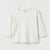 Zara Girl's White Ribbed Crew Neck Long Sleeve Blouse|Zara in Lebanon
