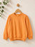 Zara Girl's Light Orange Puff Shoulders Sweatshirt | Zara In Lebanon