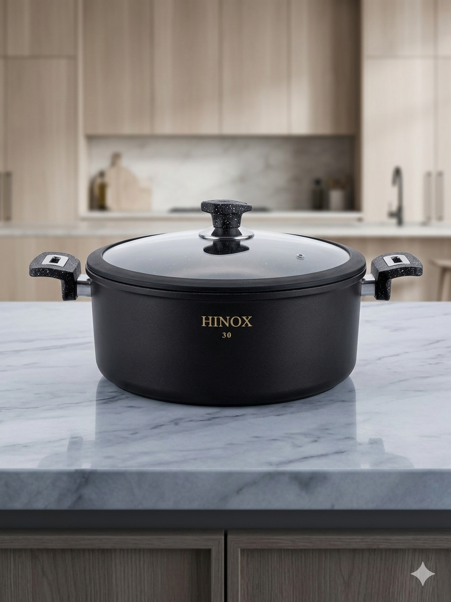 Hinox Black Granite Pot 30cm | Hinox In Lebanon