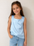 La Mahina Girl's Light Blue Sleeveless Blouse | La Mahina In Lebanon
