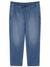 Lee Men's Blue Wide Leg Elastic Waist Worker Mid Jeans | Lee In Lebanon