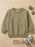 Zara Boy's Sage Green Plain Cotton Sweatshirt | Zara In Lebanon