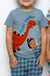 Ms.Rachel Girl's Blue Dinosaur T-Shirt | Ms.Rachel In Lebanon