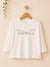 Zara Baby Girl's White 3D Floral Long Sleeve Blouse | Zara In Lebanon