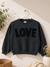 Zara Boy's Ocean Navy Bouclé Love Lettering Sweatshirt | Zara In Lebanon