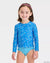 Cat & Jack Baby Girl's Blue Floral Long Sleeve Swim Blouse|Cat & Jack In Lebanon