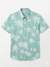 Lerros Men's Aqua Palm Tree Print Short-Sleeve Button-Down Shirt|Lerros In Lebanon