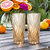 Deli Glass Gold Prosperous Series Water Cups 6Pcs x 335ml (TK501-2D M1-14) | Deli Glass In Lebanon