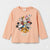 Zara Girl's Peach Disney Characters Graphic Crew Neck Blouse|Zara in Lebanon