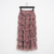 En Saison Women's Emerald Rose Twist Waist Ruffle Tiered Slit Maxi Skirt