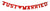 Tib Red Romantic Just Married Heart Garland 1.5m | Tib In Lebanon
