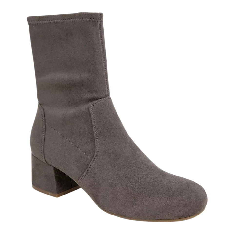 Reaction Kenneth Cole Women's Dark Gray Suede Road Stretch Boot