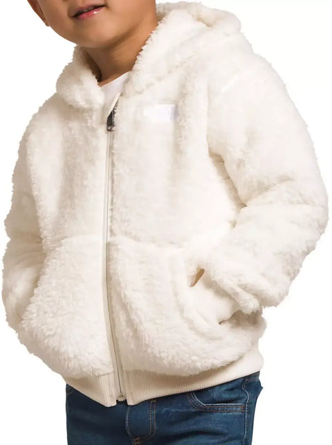 The North Face Girl's White Fur Jacket ABFK669 (ma22)