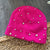 Charter Club Women's Fuchsia Beanie With Sparkling Accents