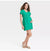 Ingrid & Isabel Women's Green Short Sleeve Woven Mini Maternity Dress | Ingrid & Isabel In Lebanon