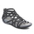 Baretraps Women's Grey Samina Cage Upper Flat Sandals | Baretraps In Lebanon