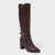 A New Day Women's Plum Rhonda Under Knee Heeled Boots