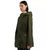 Hunter Women's Olive Green Hooded Waterproof Rain Jacket