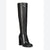 Kenneth Cole New York Women's Black Stretch Gore Padded Justin Round Toe Block Heeled Boots