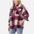 HFX Women's Multicolor Heavy Flannel Plaid Overshirt