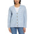 Ella Moss Women's Light Blue V-Neck Knit Cardigan