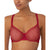 DKNY Women's Red Sheers Unlined Demi Bra