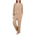 Live 2 Lounge Women's Beige Cable Knit Textured Cardigan