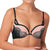 Maidenform Women's Pink & Black Love The Lift Lace Demi Push-Up Bra