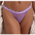 Free People Women's Purple Low Rise Mesh Lace String Brief