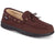 Isotoner Men's Brown Water-Repellent Carter Microsuede Moccasin Slipper
