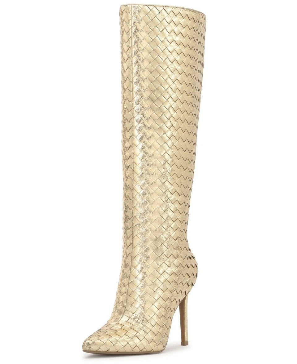 I.N.C. International Concepts Women's Gold Savonia Woven Boots