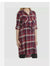 Jachs Girlfriend Women's Red Checked Flannel Dress Shirt