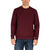 Gerry Men's Burgundy Textured Crewneck Sweatshirt