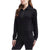 Danskin Women's Black Luxe Half Zip Pullover Sweatshirt
