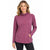 Eddie Bauer Women's Plum Funnel Neck Women Active Long Sleeve Blouse