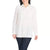 Hilary Radley Woman's White Button-up Pocket Shirt