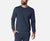 Spyder Men's Navy Side Pockets Crewneck Fleece Sweatshirt