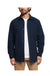 Woolrich Men's Navy 100% Brushed Cotton Button Up Long Sleeve Shirt