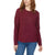 Legendary Outfitters Women's Dark Purple Cable Crewneck Sweater