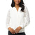 Cable & Gauge Women's Off White Lace Blouse