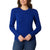 Draper James Women's Royal Blue Textured Sweater