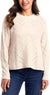 Weatherproof Vintage Women's Cream Chenille Holiday Fleece Sweater