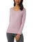 32 Degrees Women's Dusty Pink Long-Sleeve Scoop-Neck Cozy Heat Blouse | 32 Degrees in Lebanon