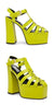 Steve Madden Women's Lime Green Synthetic Vocanic Heel Sandals|Steve Madden In Lebanon