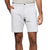 White shorts worn by a person on a white background